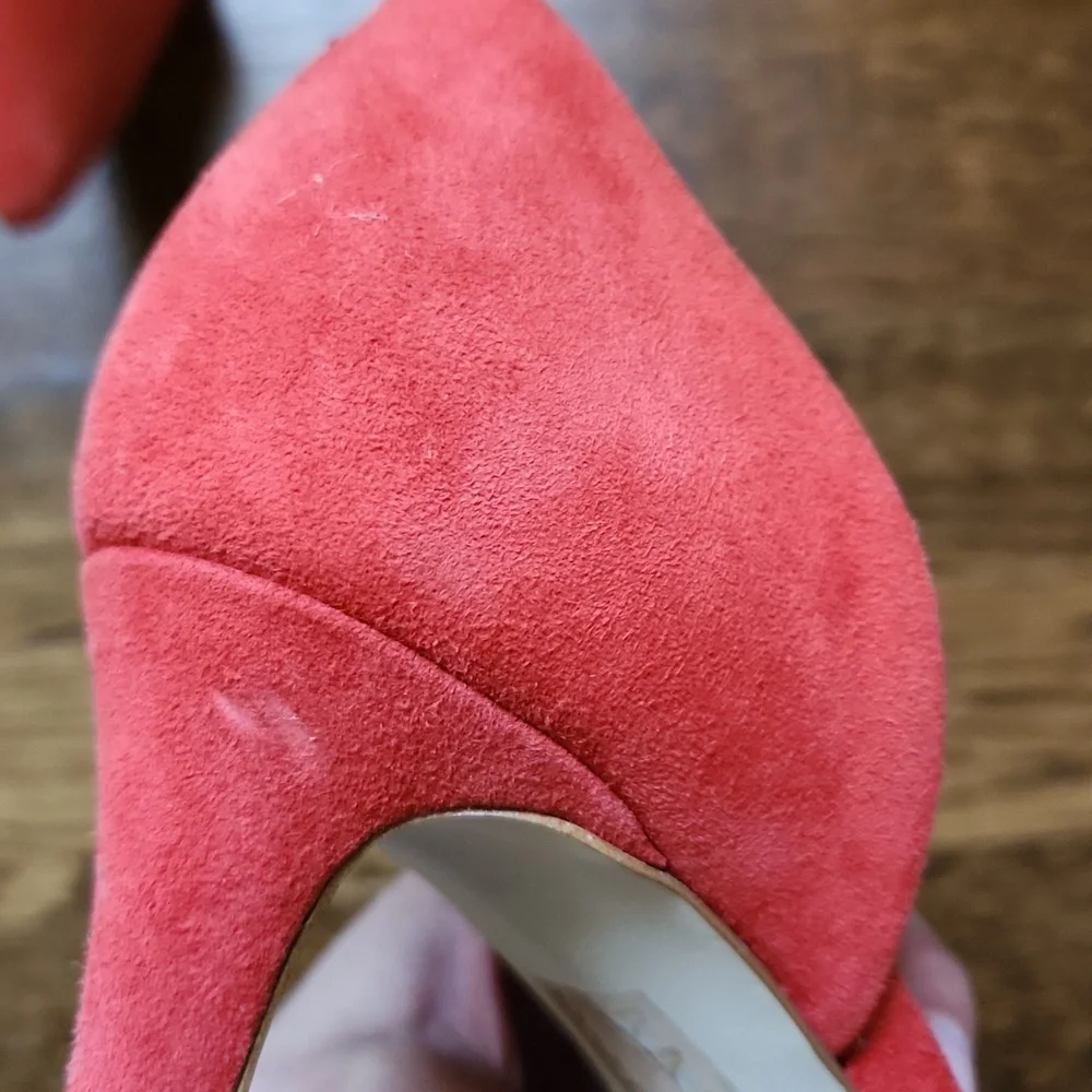 Coral Suede J Crew Heels - Picture 7 of 13